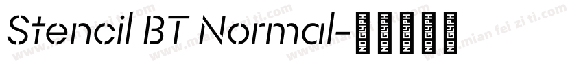 Stencil BT Normal字体转换